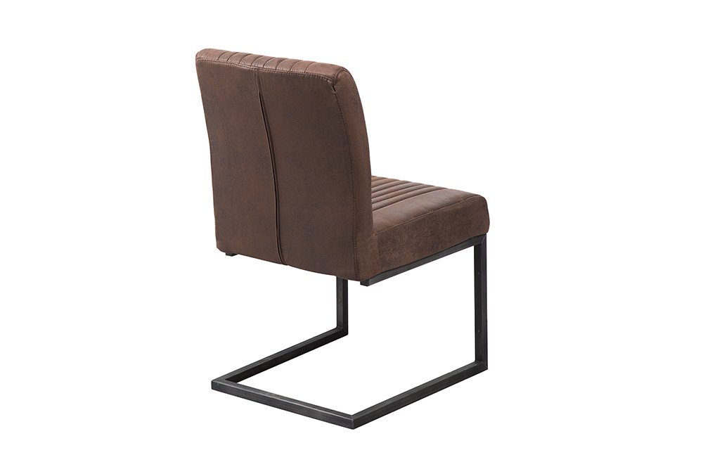 riess-ambiente Freischwinger BIG ASTON FARBWAHL, Esszimmer · Microfaser · Metall · Federkern · Industrial