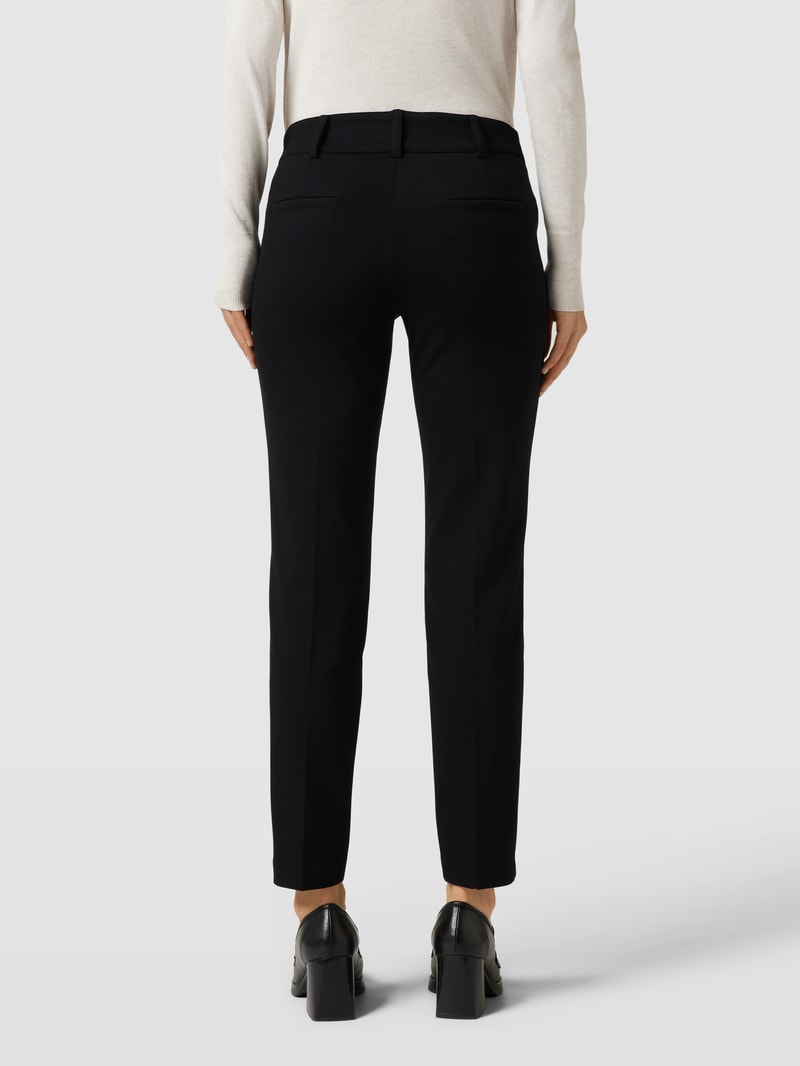 Chino in verkürzter Passform Modell 'RENIRA' in schwarz