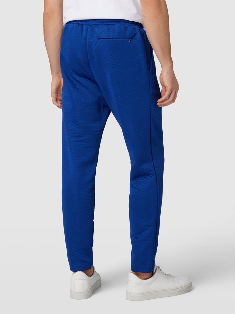 Sweatpants mit Label-Patch Modell 'Havion Lotus' in royalblau