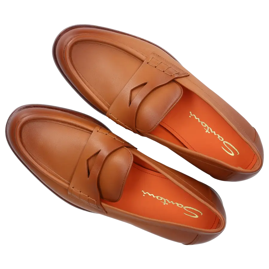 Santoni - Loafer 59462 Kalbsleder - braun