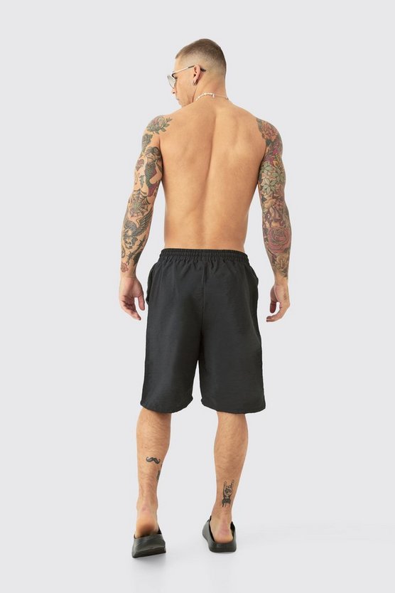 Man Badehose in Knitteroptik
