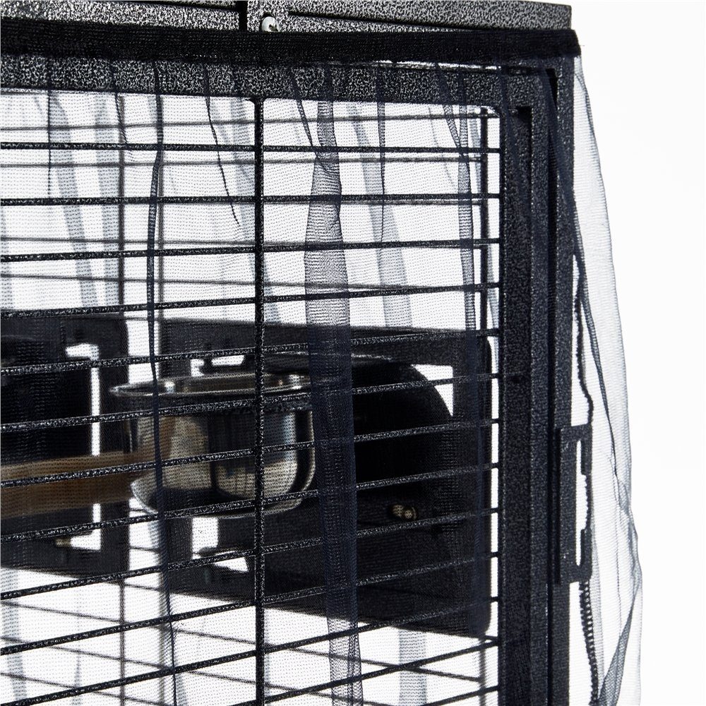 Yaheetech Vogelkäfig, Vogelvoliere Kleintierkäfig Vogelhaus mit 2 Sitzstangen