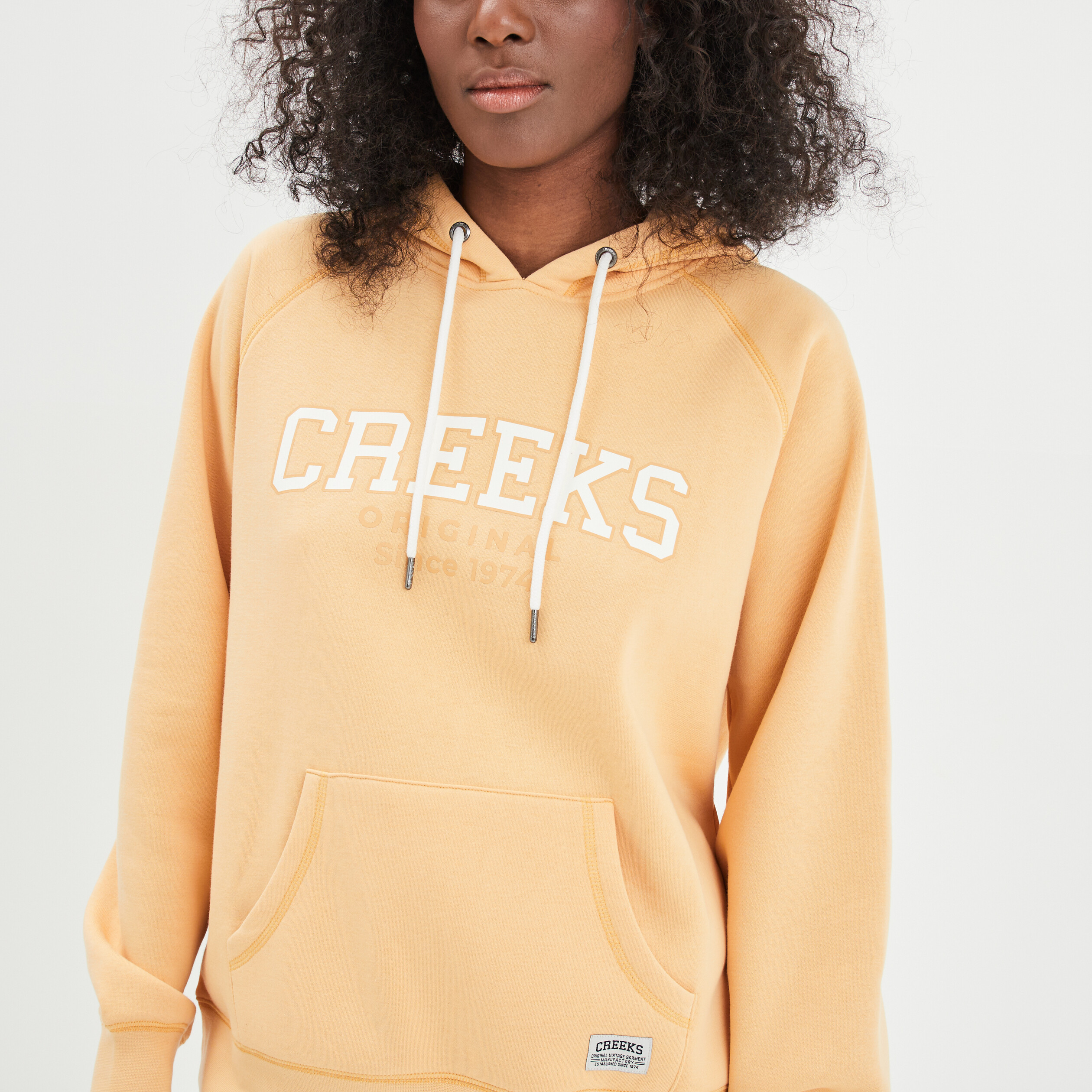 Sweat à capuche hoodie jaune clair femme | La Halle