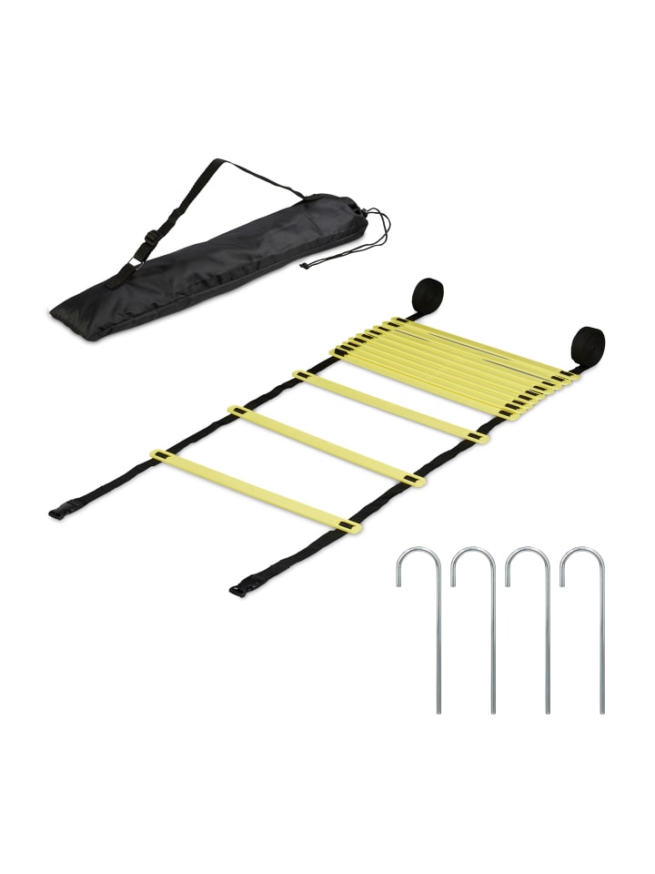 relaxdays Koordinationsleiter in Schwarz/ Gelb - (L)6 m günstig kaufen onesize