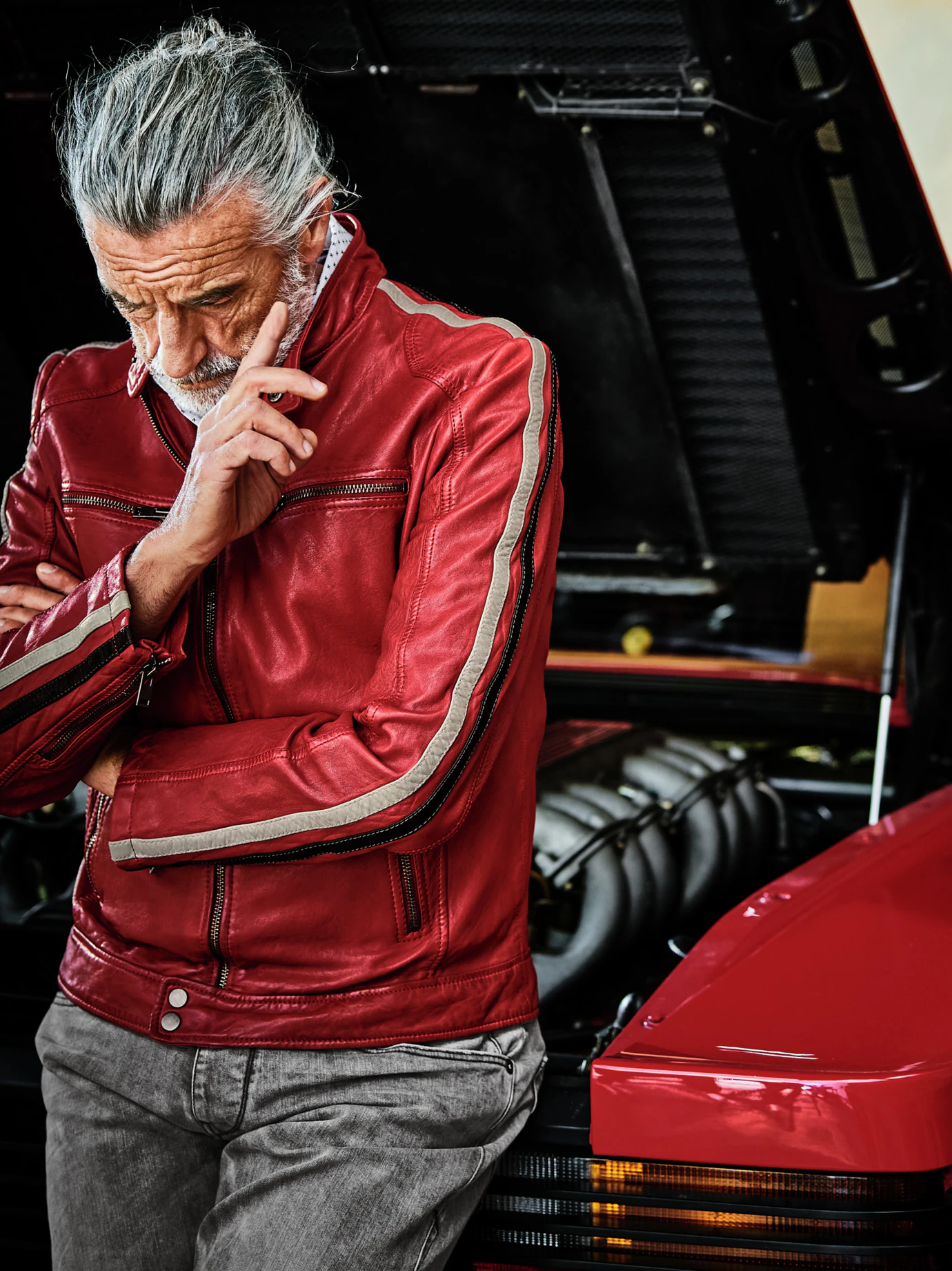 Scuderia-Lederjacke