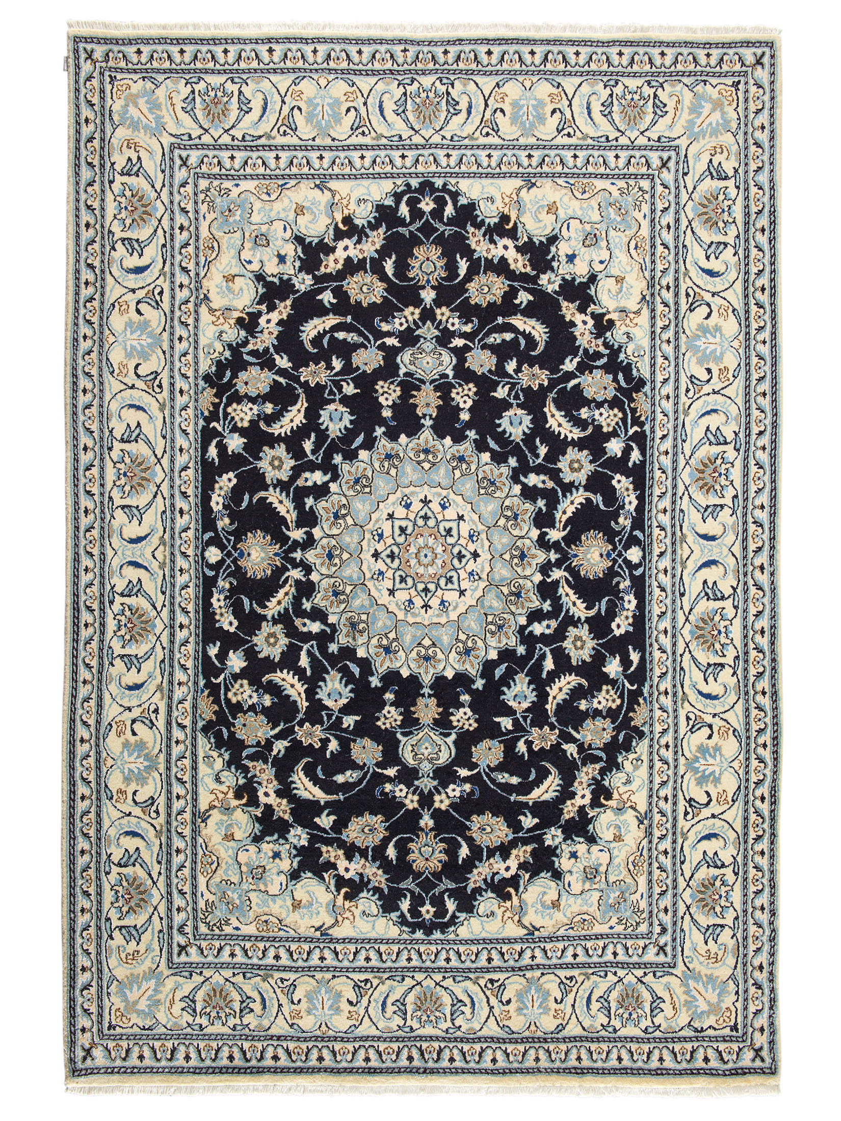 Kaschmar Nain 12 Lah ca. 200 x 295 cm, Unikat / Einzelstück