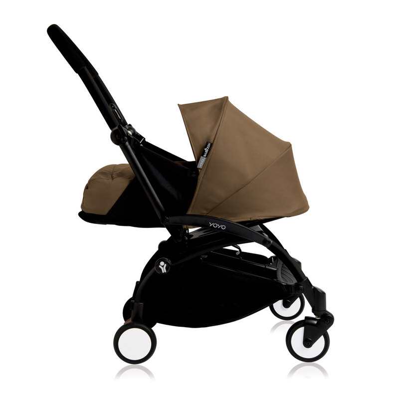 Poussette Yoyo2 4 roues châssis noir assise 0+ toffee Babyzen