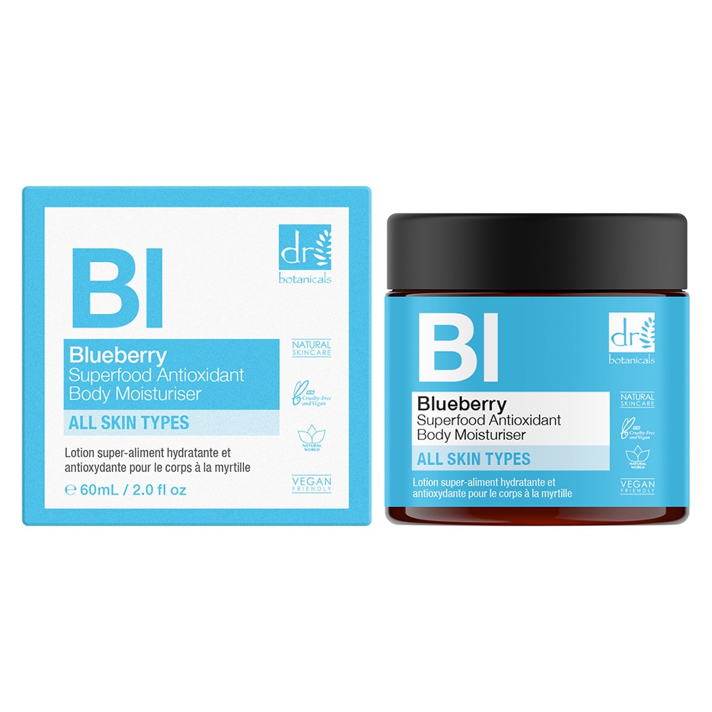 apothecary by dr botanicals Hydratant pour le Corps Superfood Antioxydant à la Myrtille Crème pour le corps