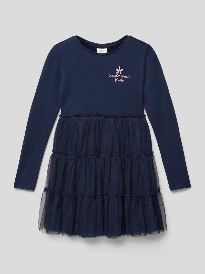 Kleid mit Tüll-Rock Modell 'Back to school' in marineblau