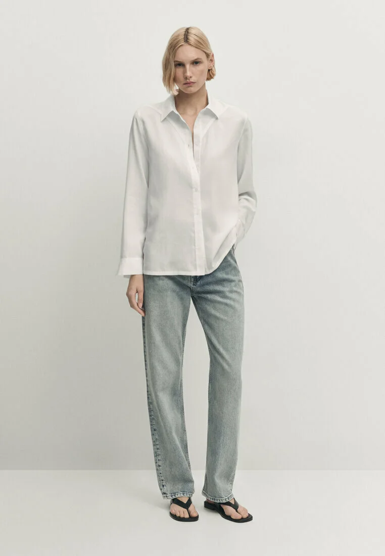 Massimo Dutti DETALLE TRIÁNGULO- Camisa