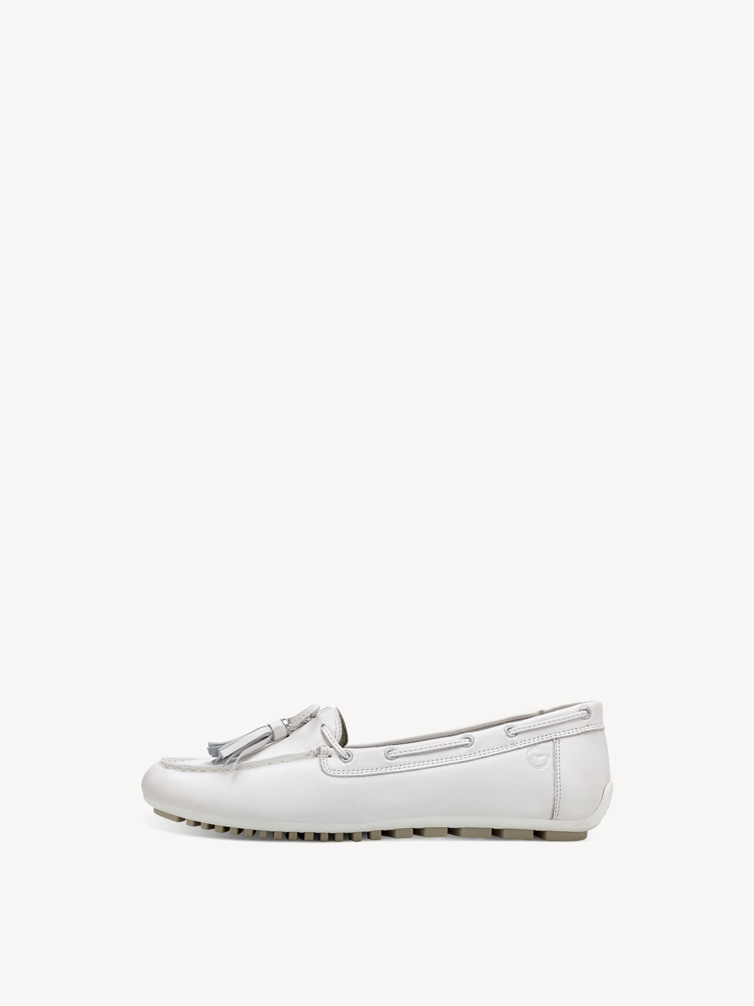 Mocassin en cuir - blanc