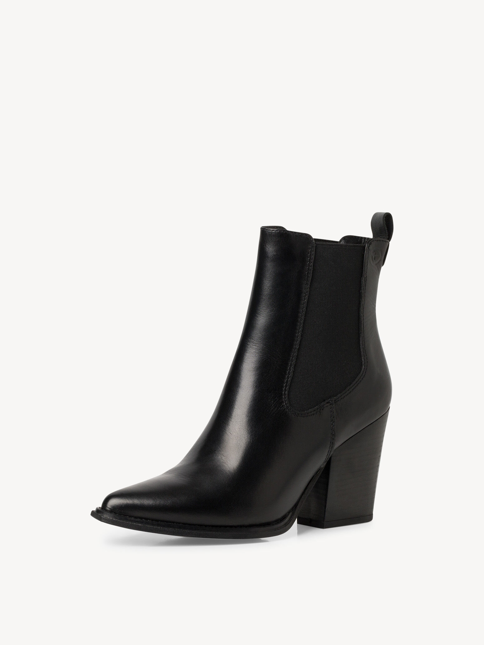 Bottes de cow-boy en cuir - noir