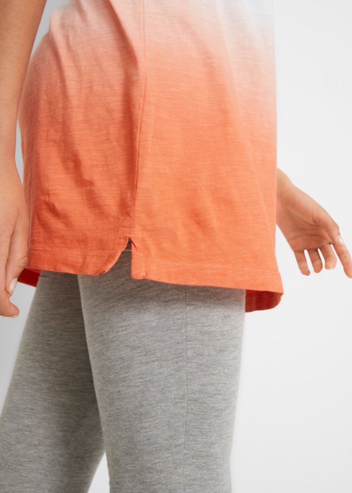 Boxy-Longshirt mit seitlichem Schlitz
