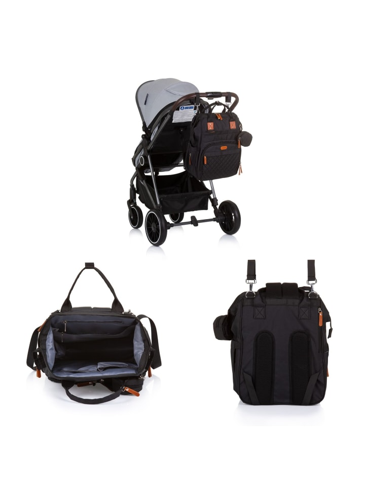 Chipolino Wickeltasche, Kinderwagen in schwarz günstig kaufen onesize