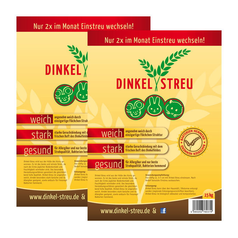 inno4cons Streu & Stroh inno4cons Dinkel-Streu 2x15 kg
