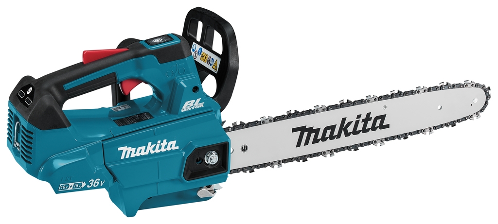 Tronçonneuse Makita DUC406Z 2 x 18 volts à poignée supérieure, 40 cm (batterie non incluse), chargeur non inclus.
