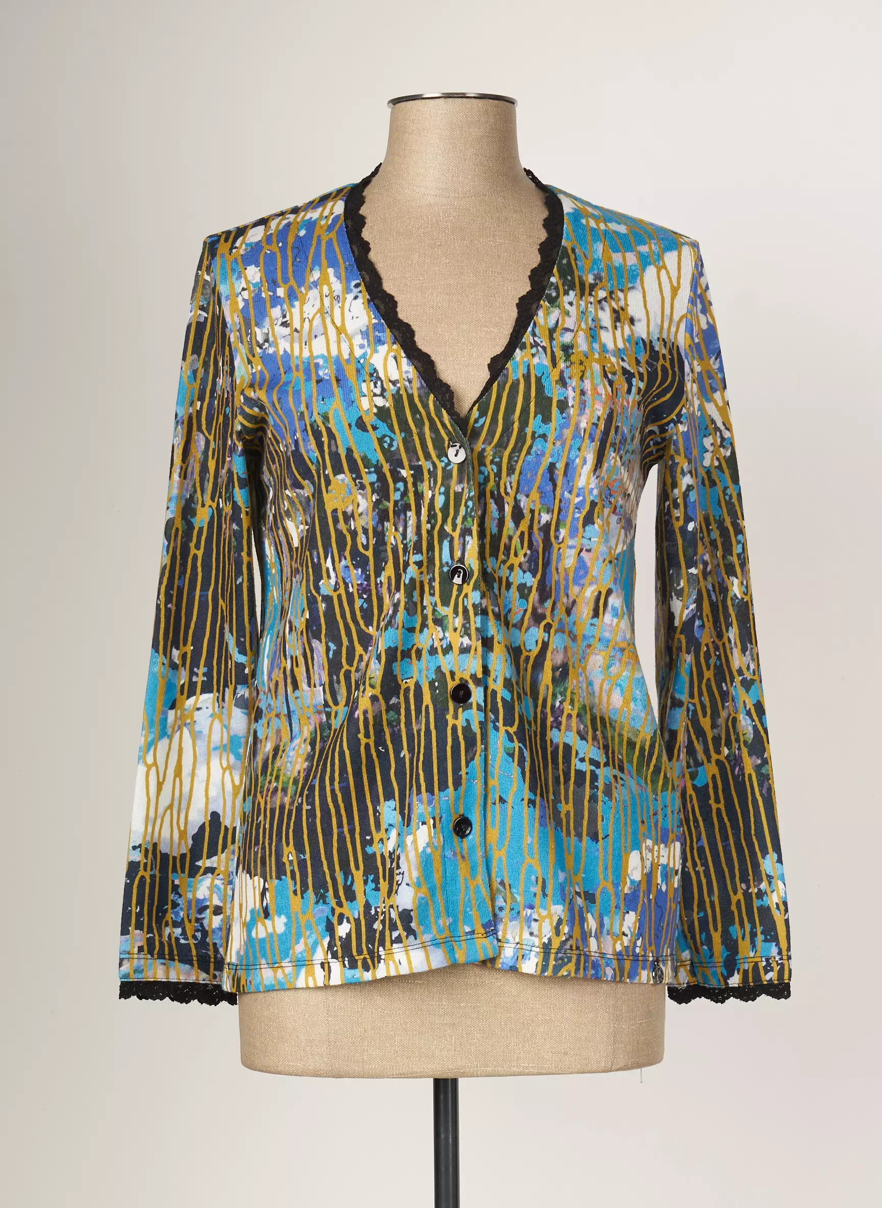 Maloka Cardigans Femme couleur bleu