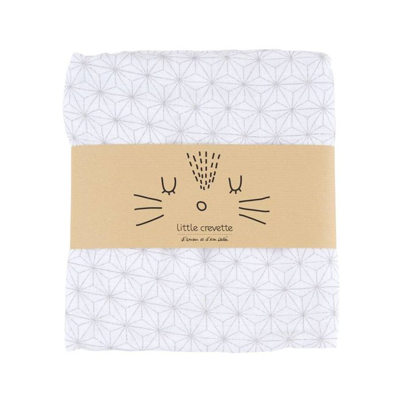 Maxi-lange en coton bio* Pompom beige