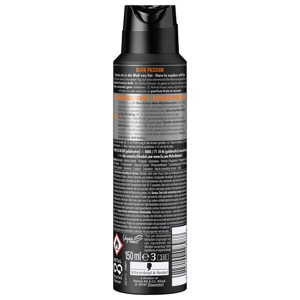 Fa Men Dark Passion deodorantti ja vartalosaippua 150ml