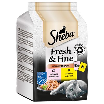 Multipack Sheba Fresh & Fine Frischebeutel 6 x 50 g