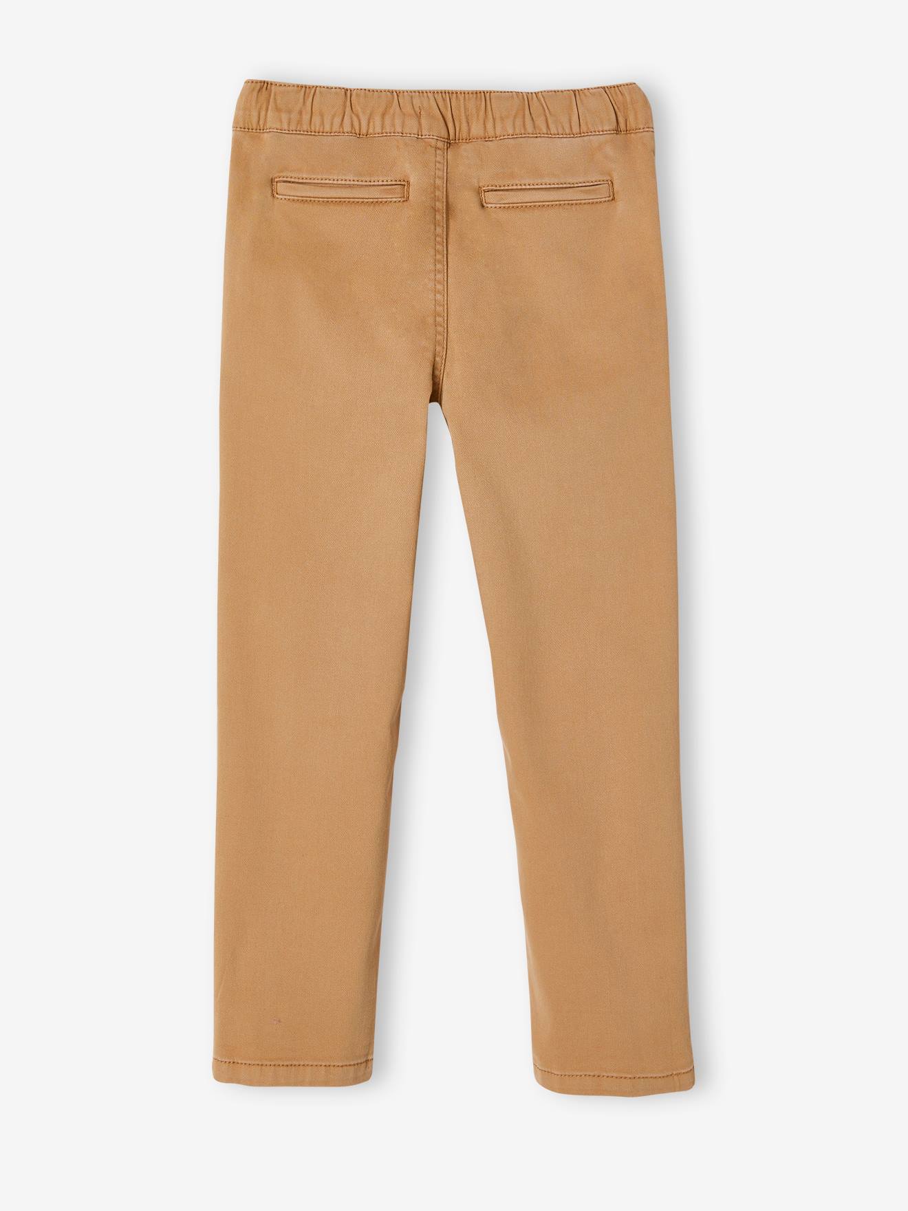 Pantalon chino facile à enfiler garçon beige