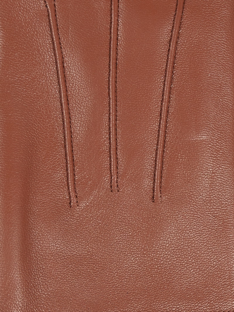 Handschuhe aus Leder in hellbraun