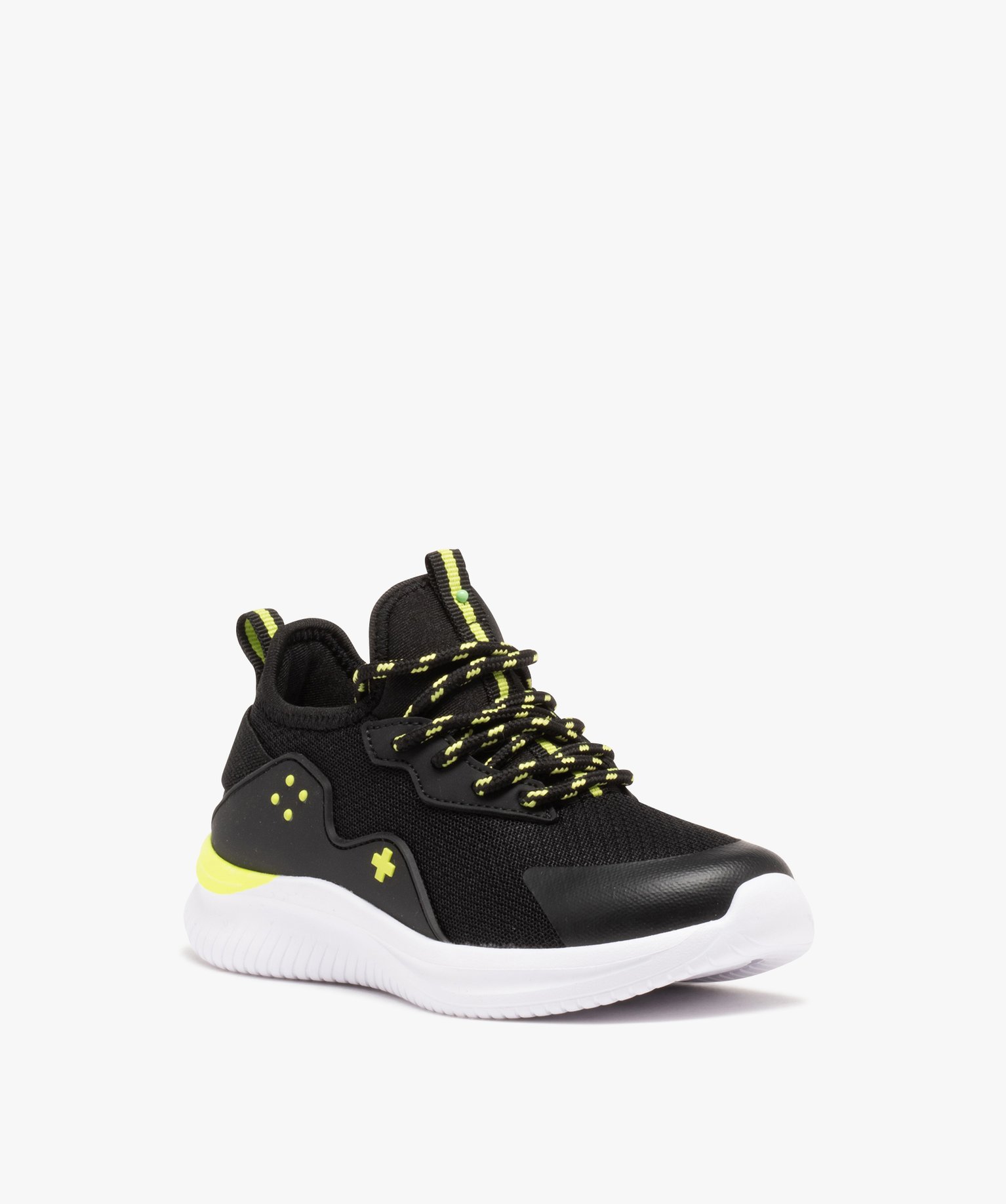 Baskets running légères en mesh Garçon noir | GEMO