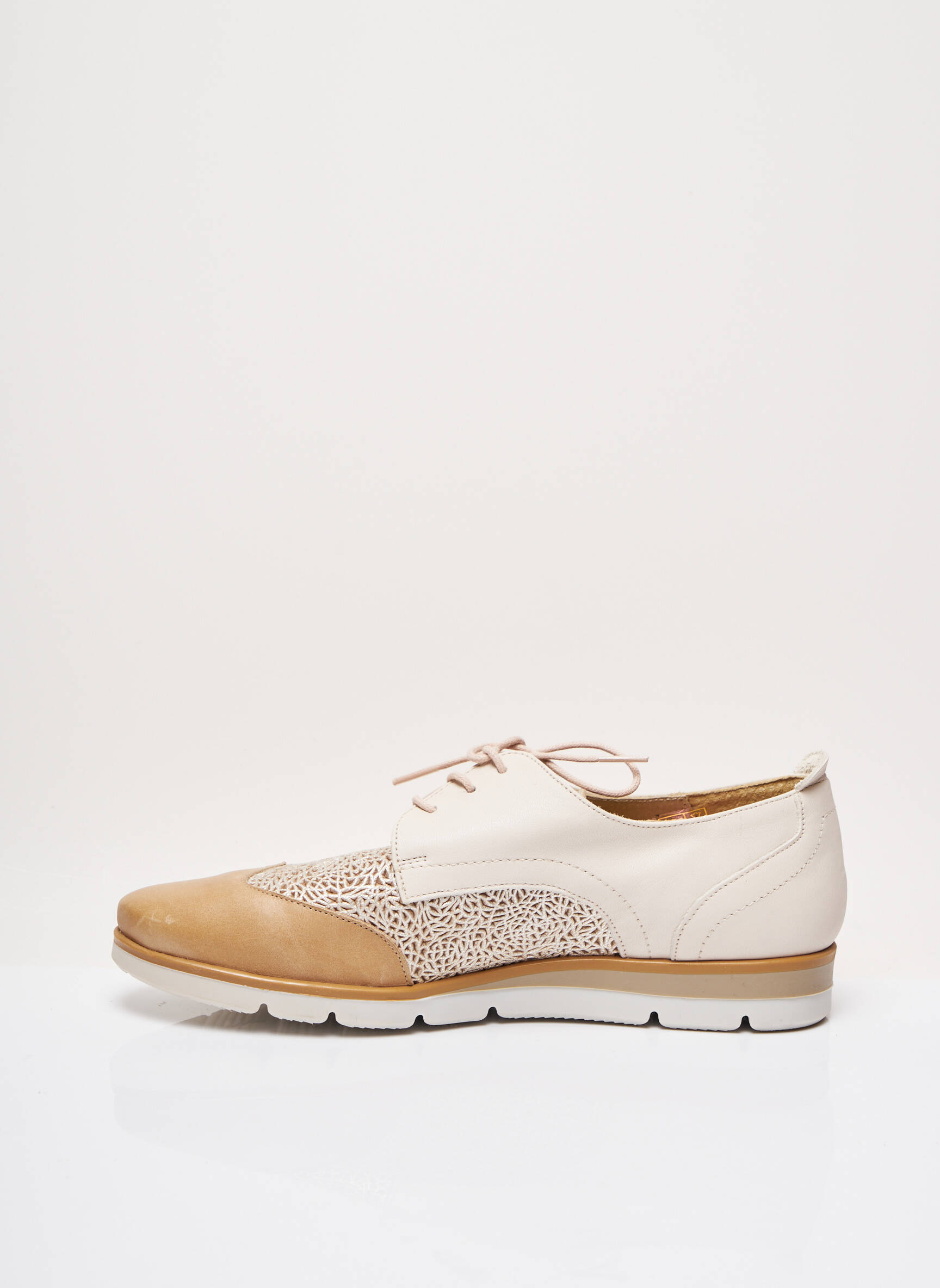 Folie S Derby Femme couleur beige