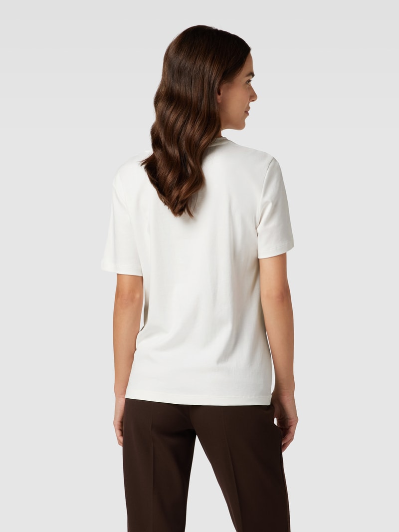 T-Shirt mit Rundhalsausschnitt in offwhite