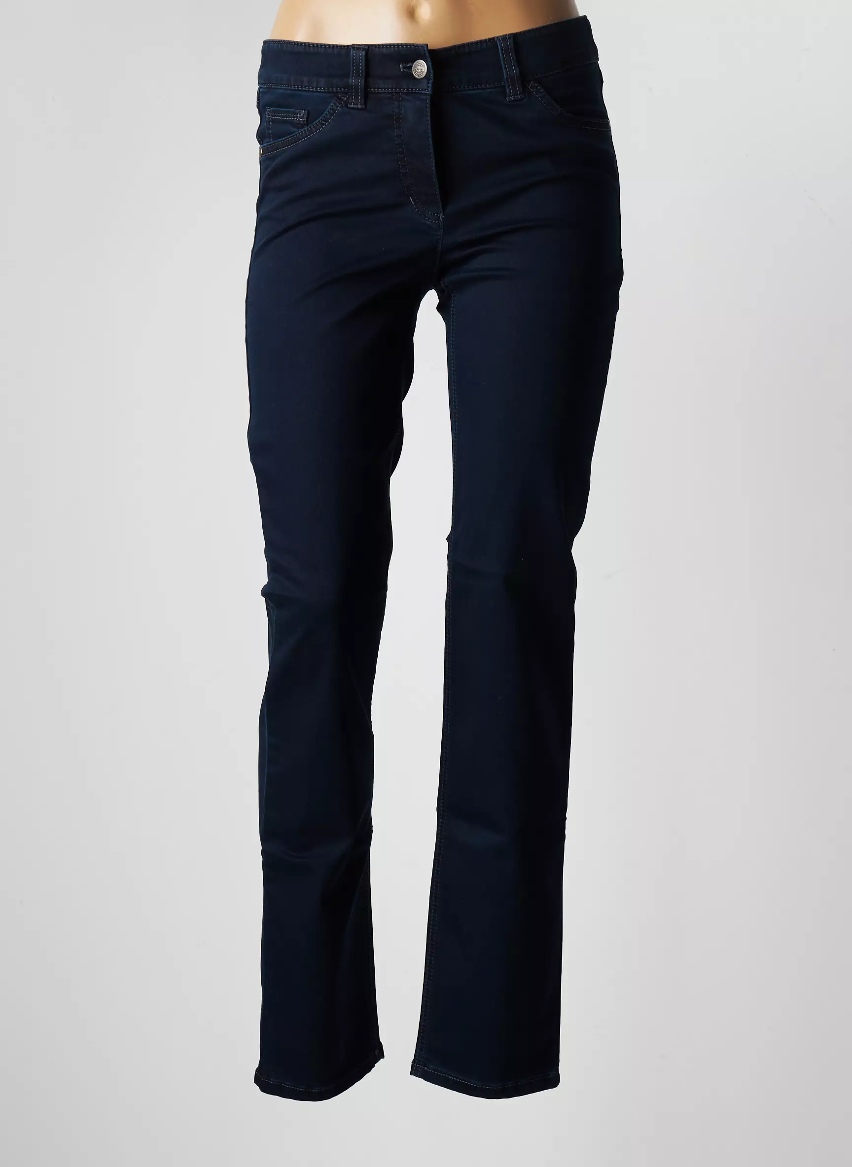 Gerry Weber Pantalons Slim Femme couleur bleu