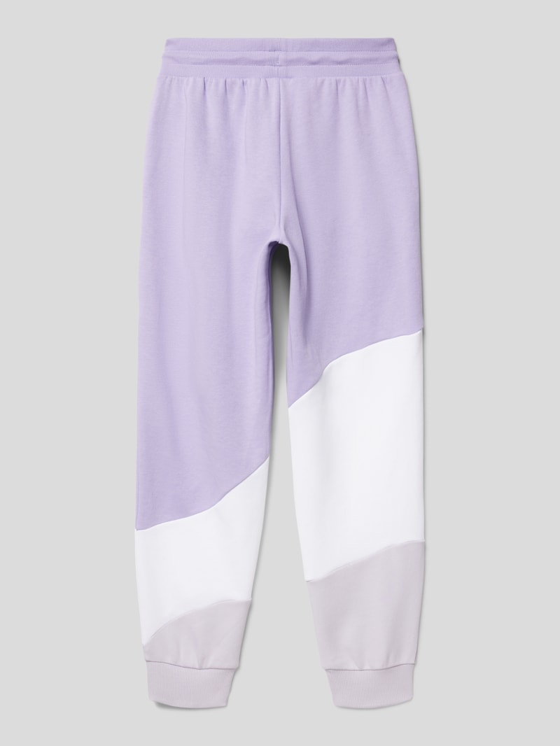 Sweatpants mit Label-Print Modell 'POWER' in flieder