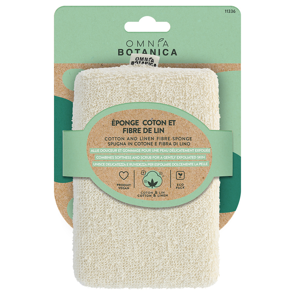 Omnia Botanica ÉPONGE BI-MATIERE COTON ET FIBRE DE LIN EPONGE CORPS