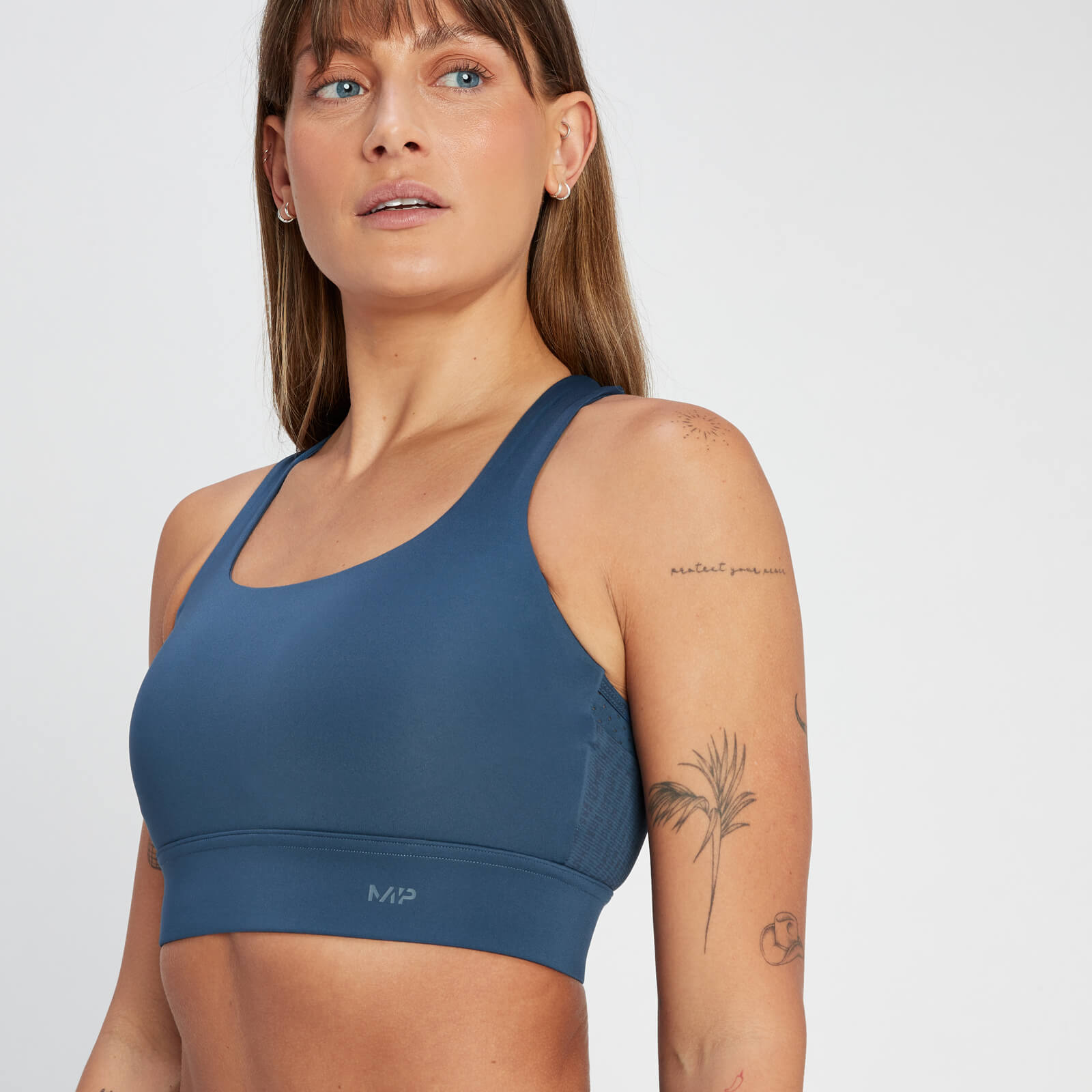 Brassière de sport à maintien supérieur MP Tempo pour femmes – Ardoise foncé