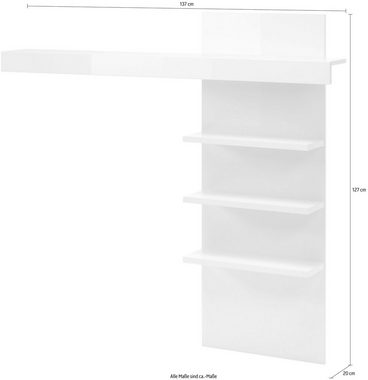 INOSIGN Aufsatzregal Carat, Breite 137 cm
