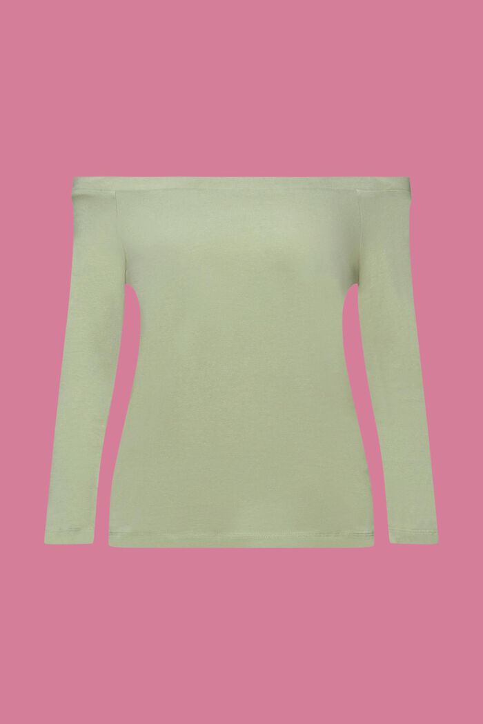 Schulterfreies Shirt aus Baumwolle