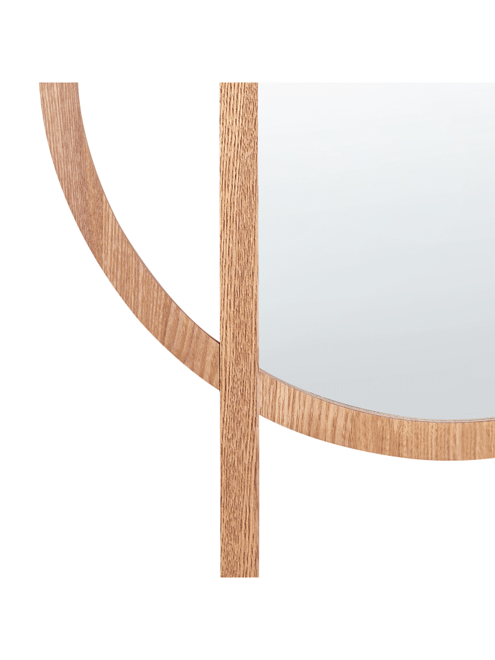 Beliani Wandspiegel LAURON in Heller Holzfarbton - (W) 56 x (H) 71 x (L) 2 cm günstig kaufen onesize