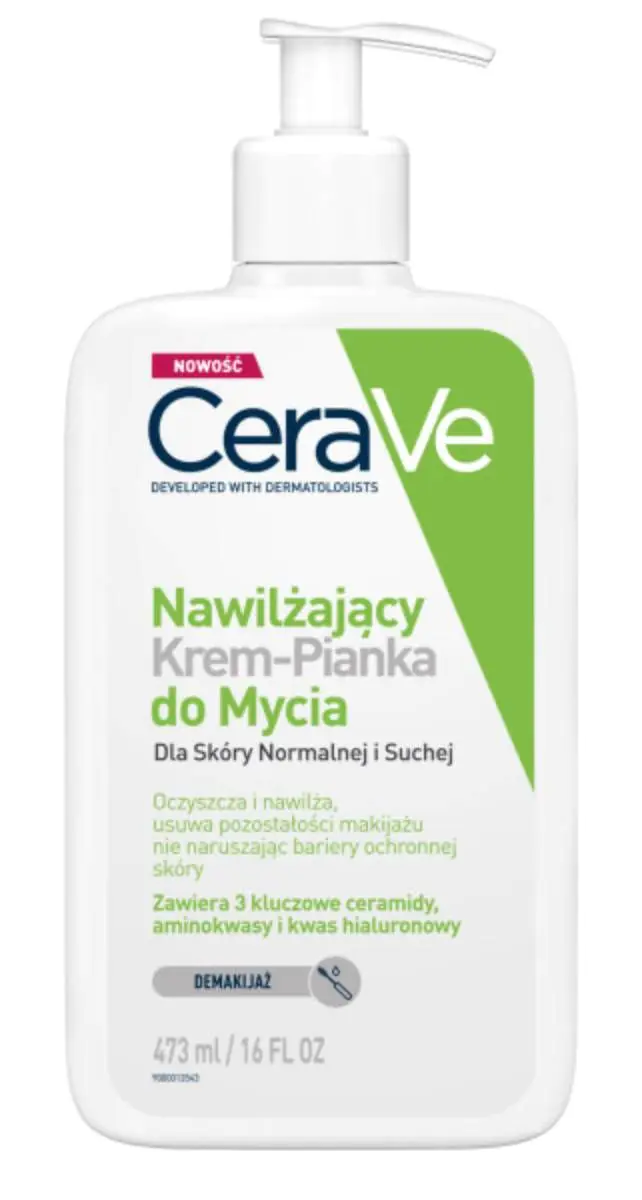 CeraVe drėkinamasis putojantis prausiklis normaliai ir sausai odai 473 ml