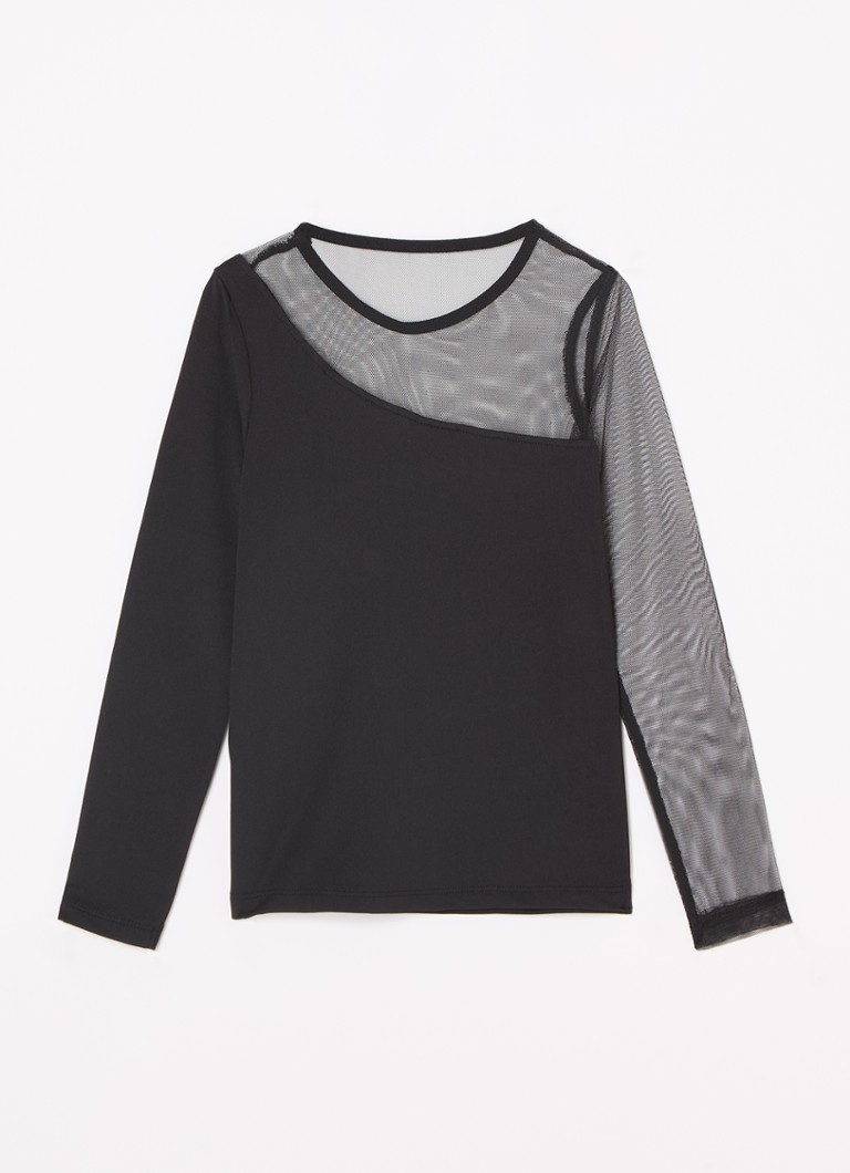 Camicia a maniche lunghe Paloma di NIK&NIK con inserti in rete