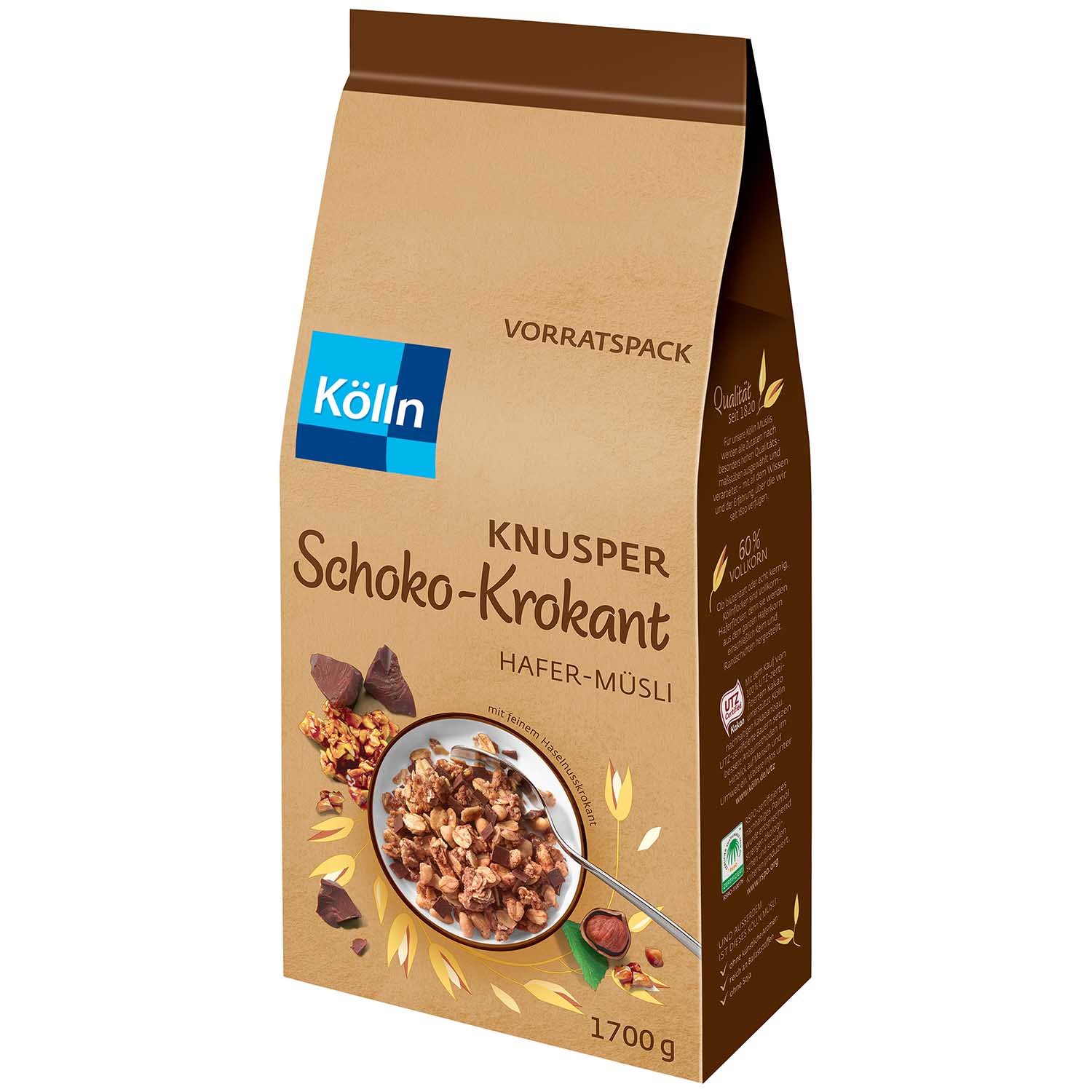 Kölln Hafer-Müsli Knusper Schoko-Krokant 1,7kg