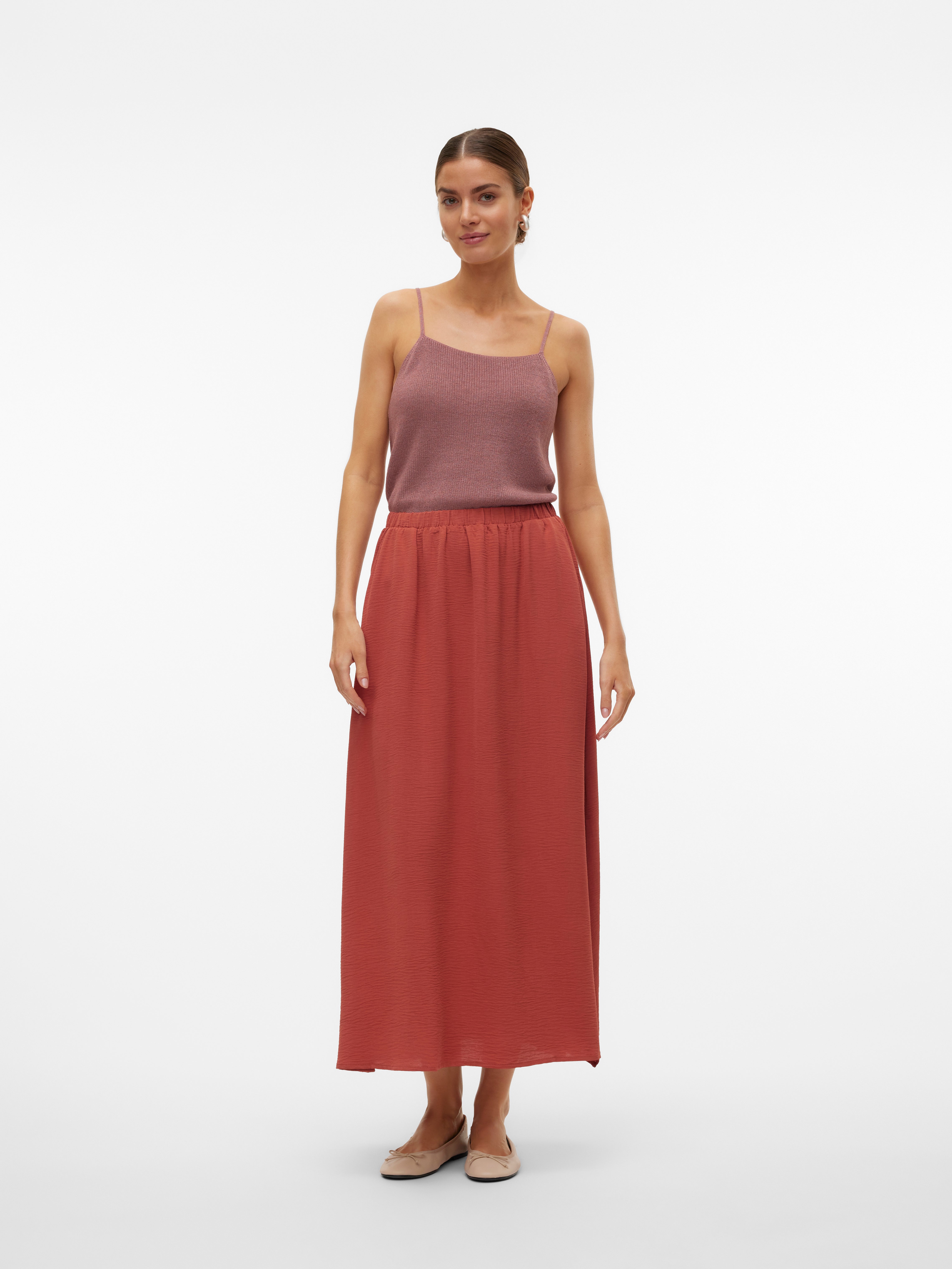 VMALVA Hohe Taille Langer Rock