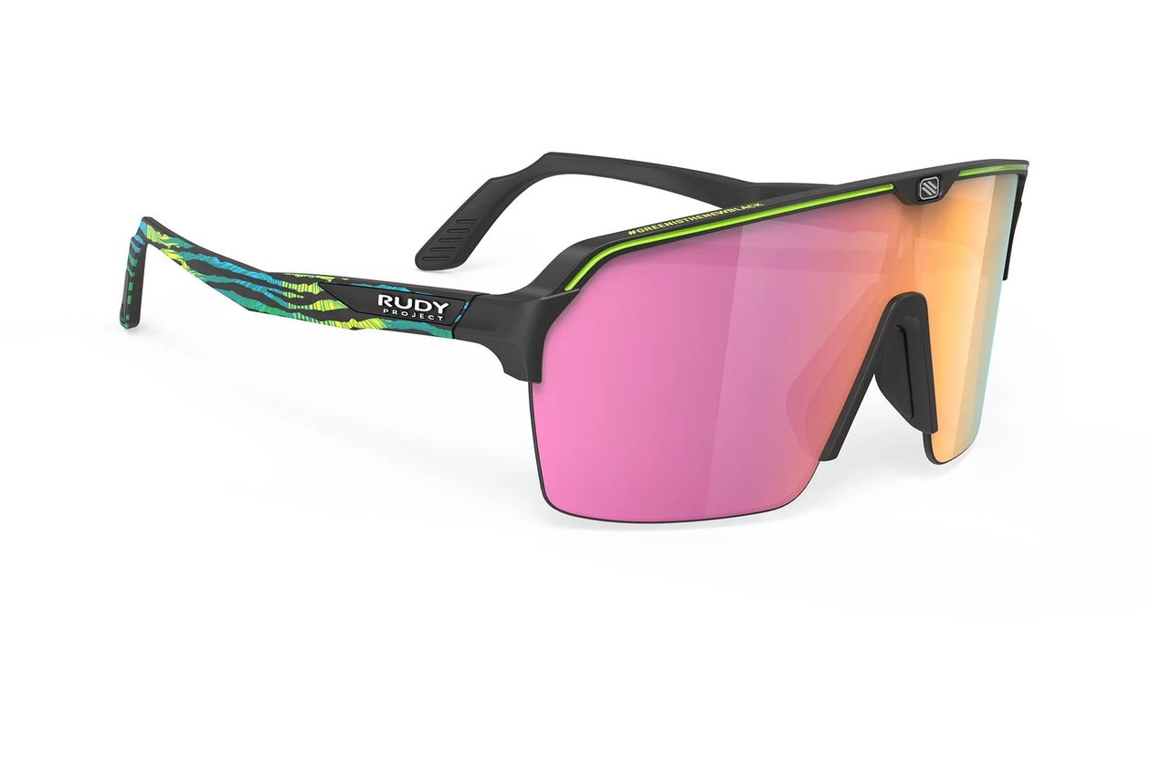 Rudy Project Spinshield Air Black Matte Nature Print / Multilaser Sunset