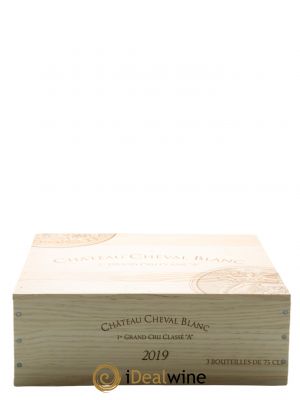 Château Cheval Blanc 1er Grand Cru Classé A  2019 - Lot de 3 Bouteilles