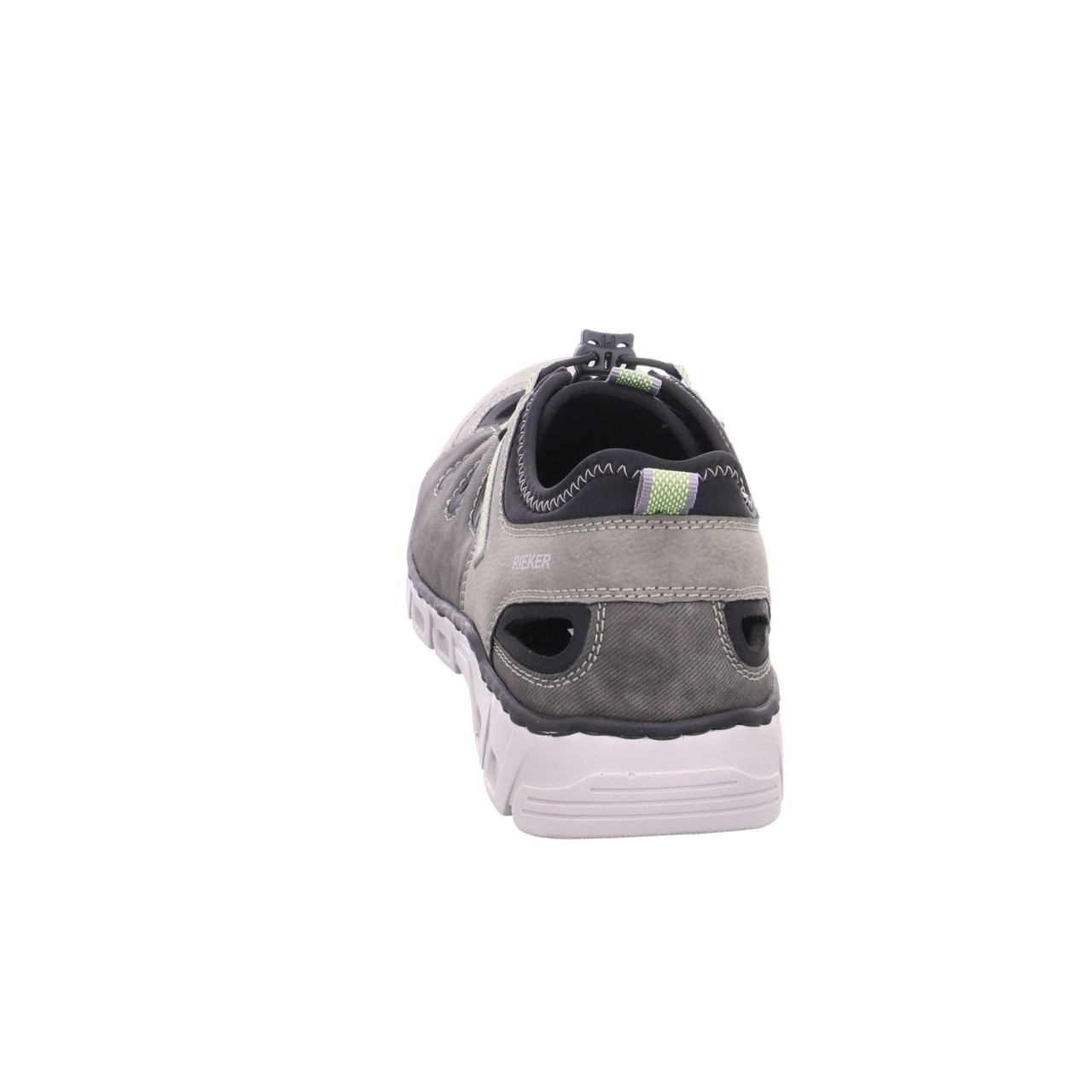 RIEKER Sportliche Slipper grau