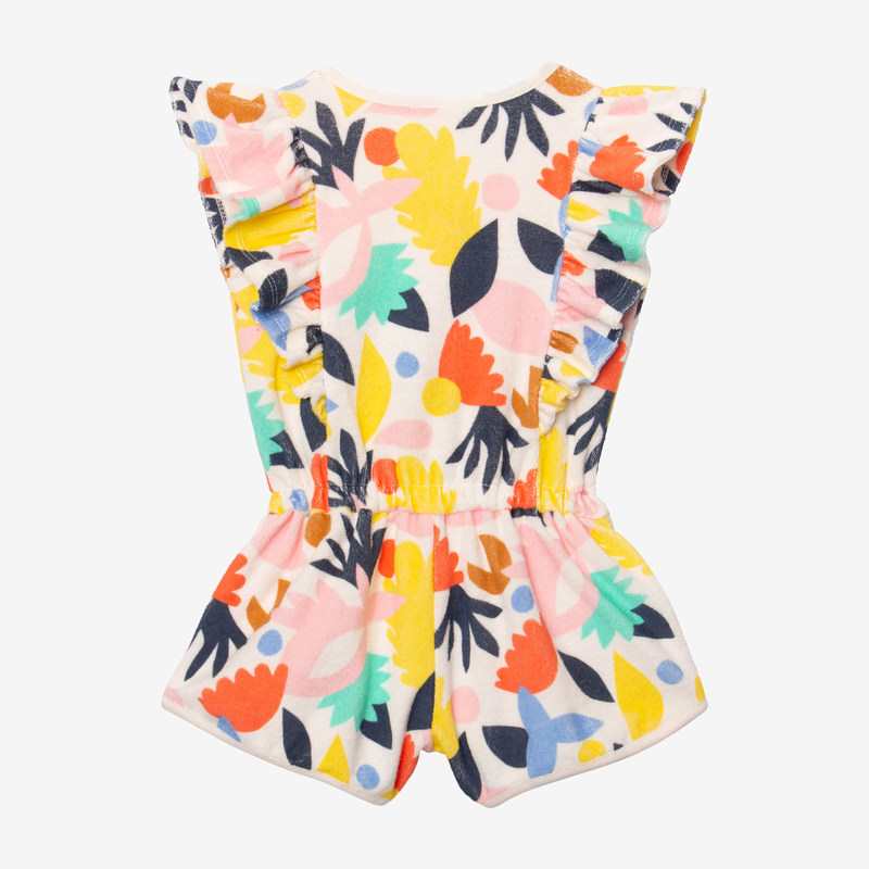 Combi short fille éponge pop blanc Catimini