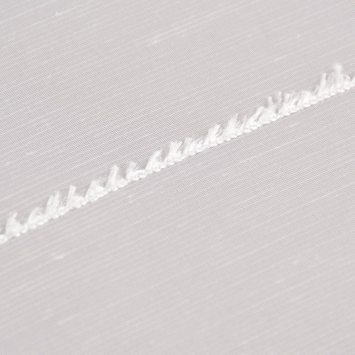 Meterware Gardinenstoff Gardinenstores Effekt-Voile Längsstreifen feinen Franse, SCHÖNER LEBEN., leicht perforiert, mit Bleiband, pflegeleicht