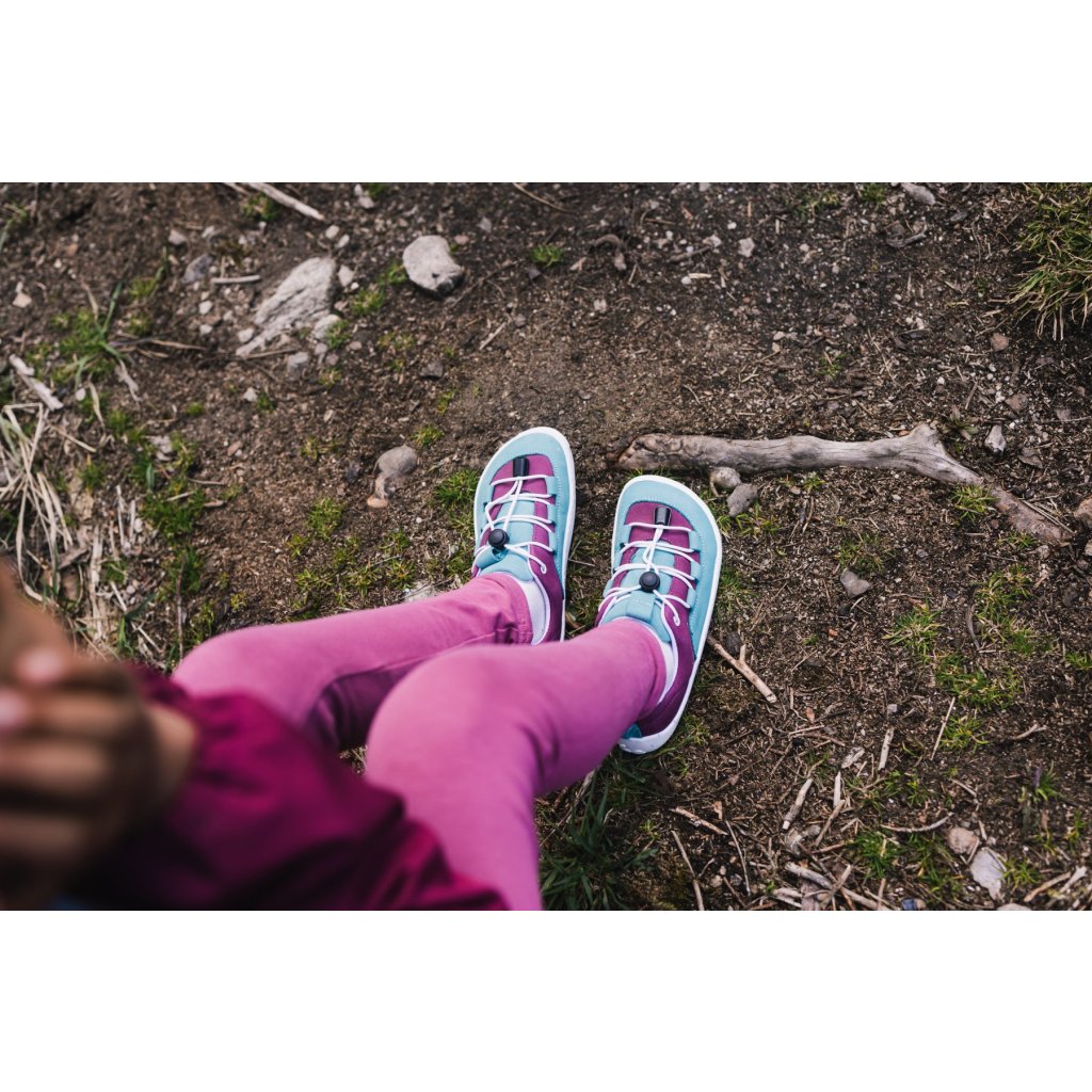 Be Lenka Xplorer Light teal & plum Barfußsneakers