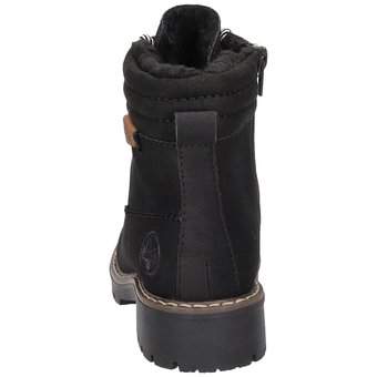 Rieker Schnür Boots in schwarz