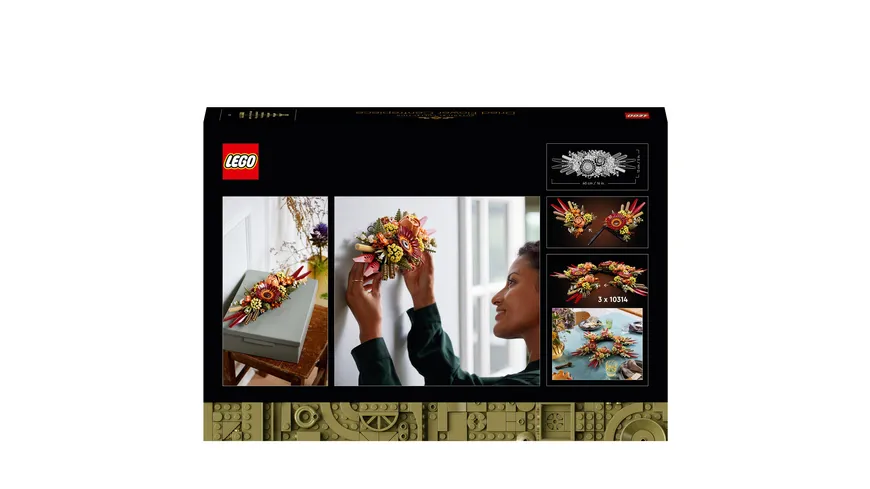LEGO 10314 Icons Trockenblumengesteck, Blumen der Botanical Collection