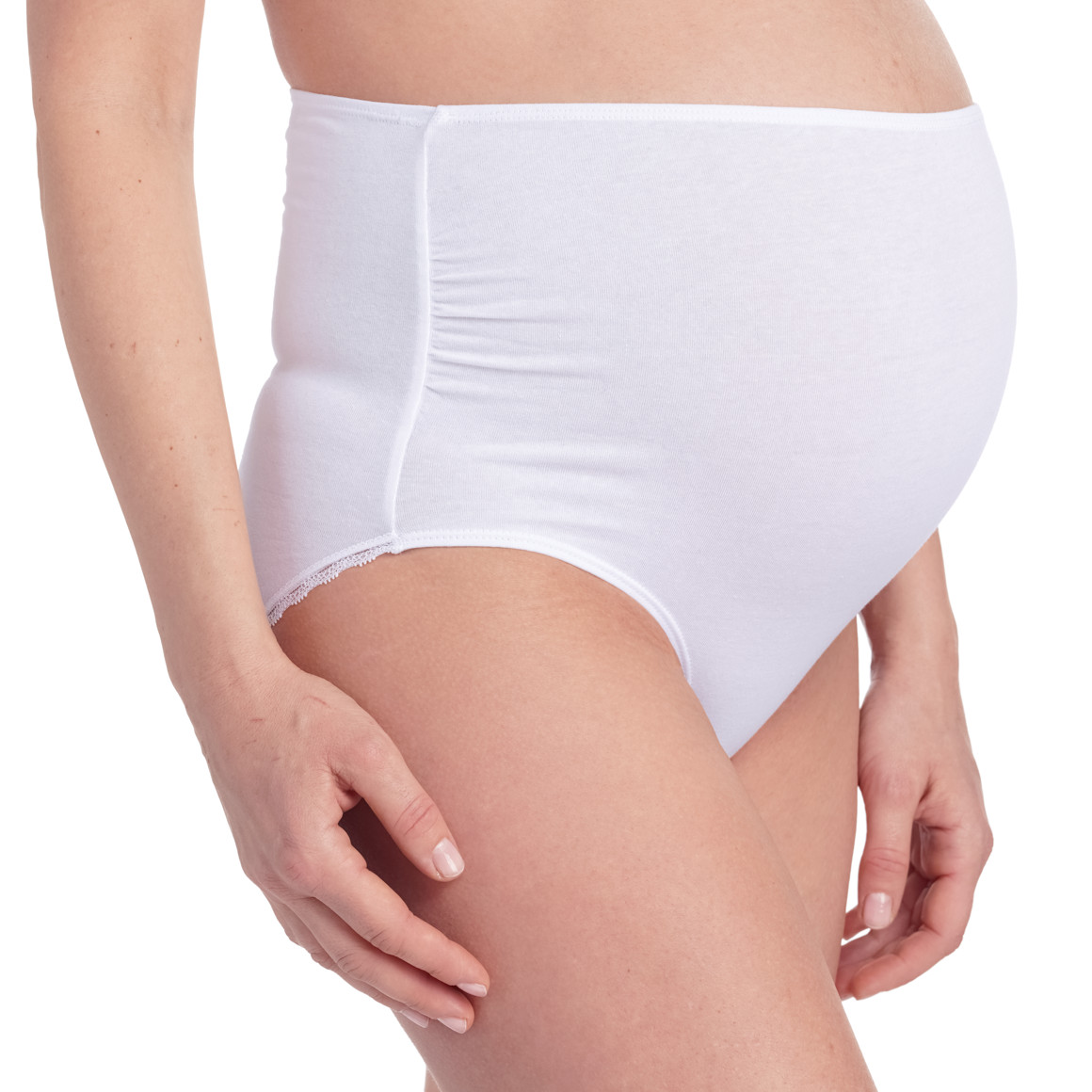2 Damen Umstands-Slips mit Spitze