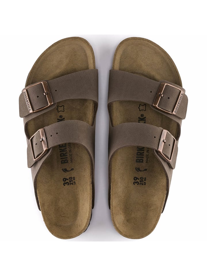 Birkenstock Sandale Arizona Birko-Flor Nubuck in Braun günstig kaufen